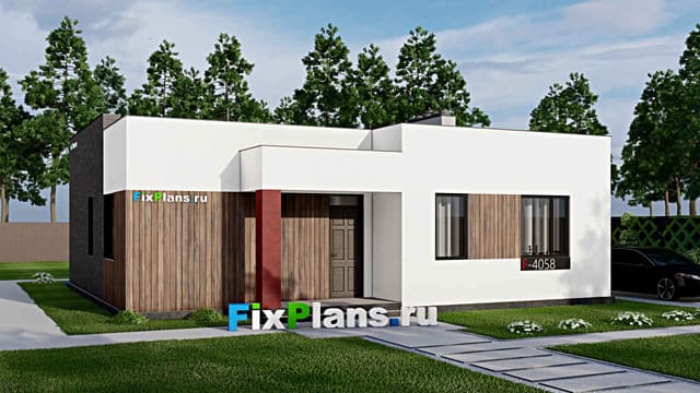 Одноэтажный дом F-4058